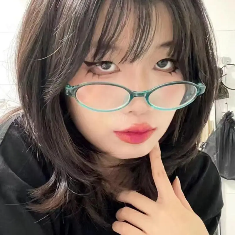 Женские очки с оправой для похудения лица глаз ярким градиентом универсальный