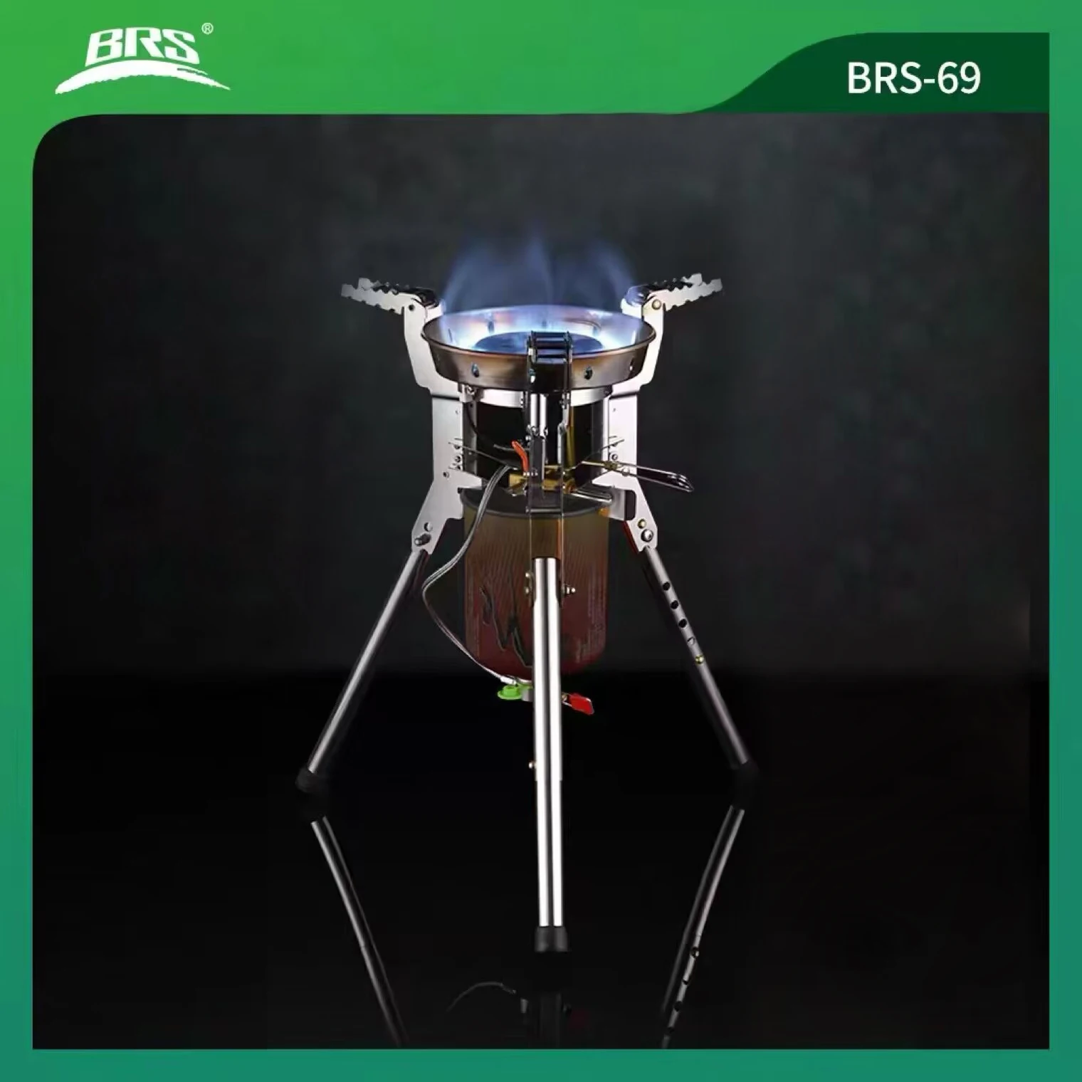 BRS 4360W Outdoor Camping Gas Stove Portable Foldable Burner