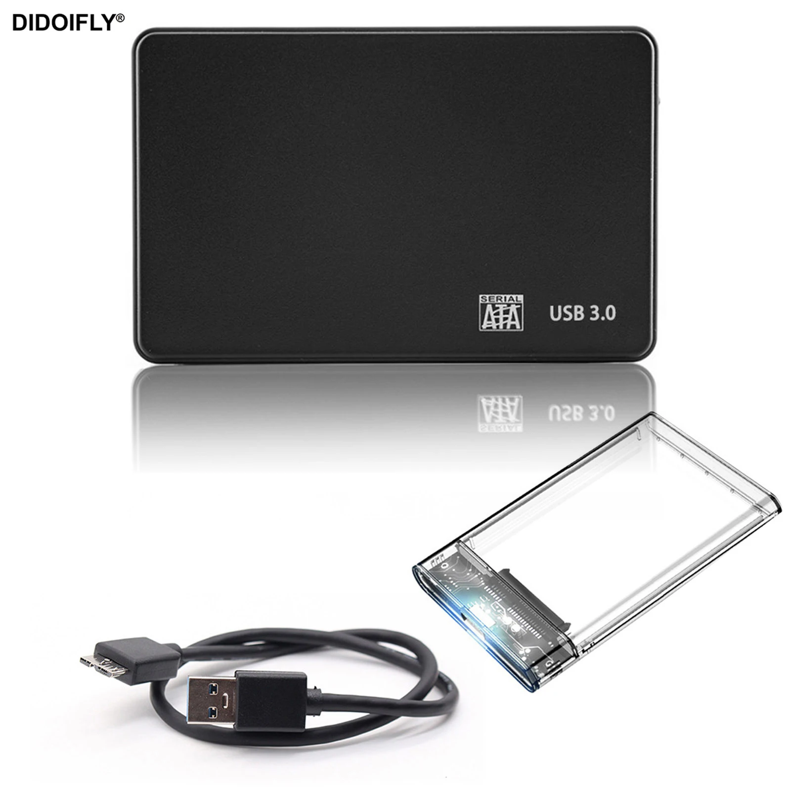 

Harddisk Boxs HDD SSD Case 2.5 External Hard Disk Drive Extract SATA To USB 3.0/2.0 Type-C Adapter Enclosure 6Gbps Data Cable