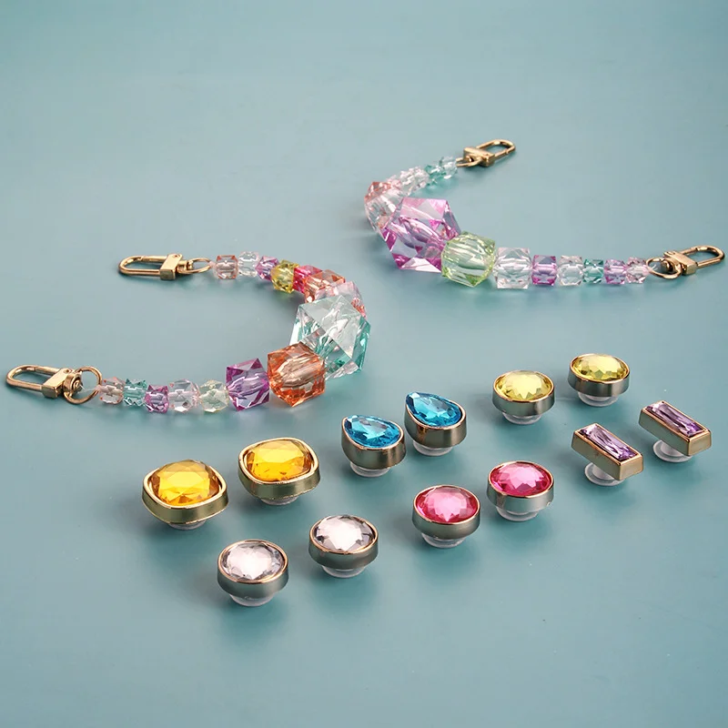 DIY Shoe Charms Accessories Croc Pin Jeans Buckle Decoration Fit Adult Summer Xmas Party Shoe Charms