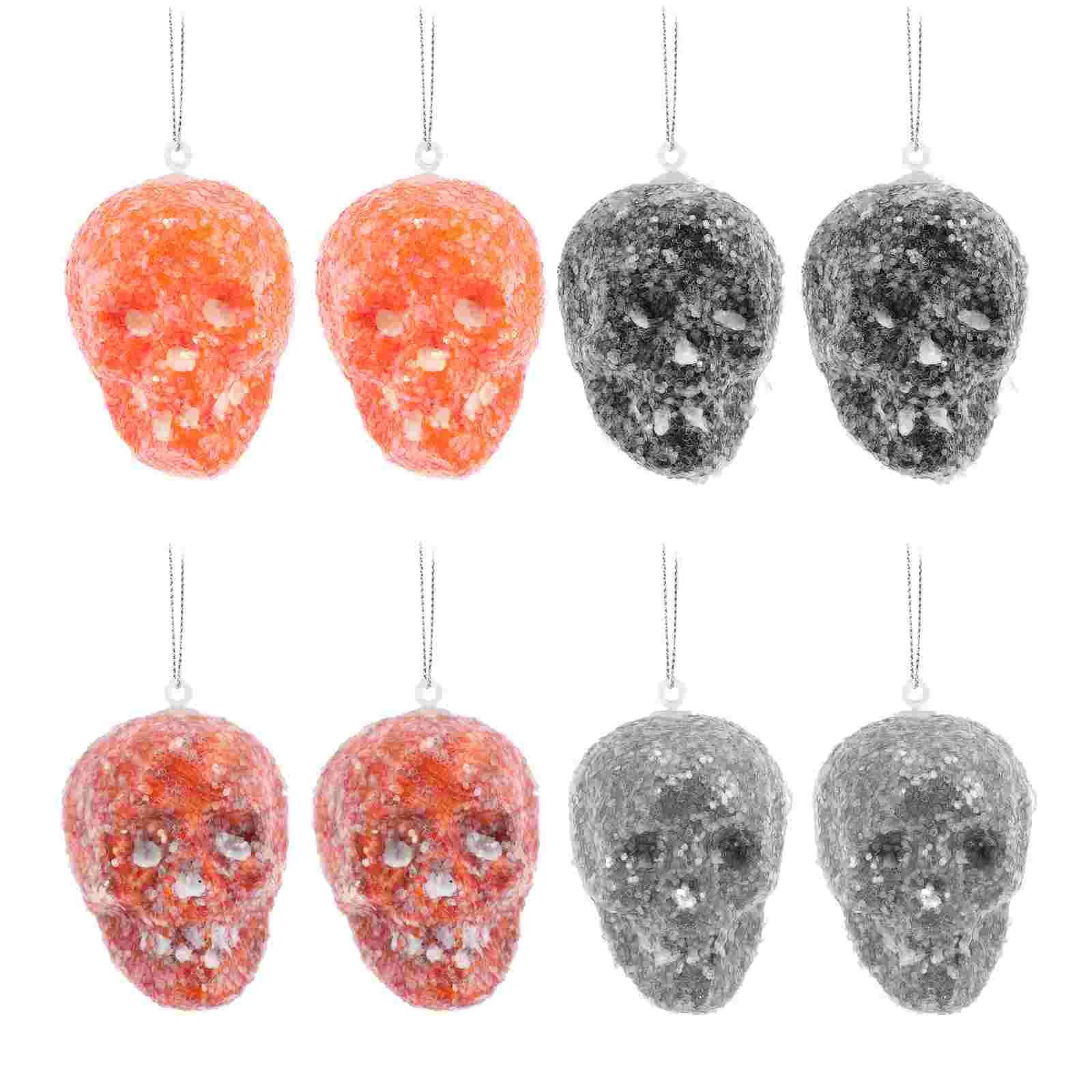 

8pcs Foams Hanging Heads Spooky Lightweight Hanging Pendant Decorations for Door Windows Party