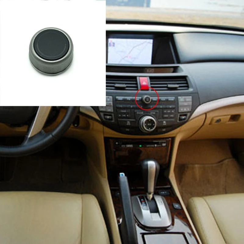 

for 2011-2016 Honda-Crosstour Car Centre Console AC Air Conditioning Sound Volume Knob Button Cover Trim drop shipping