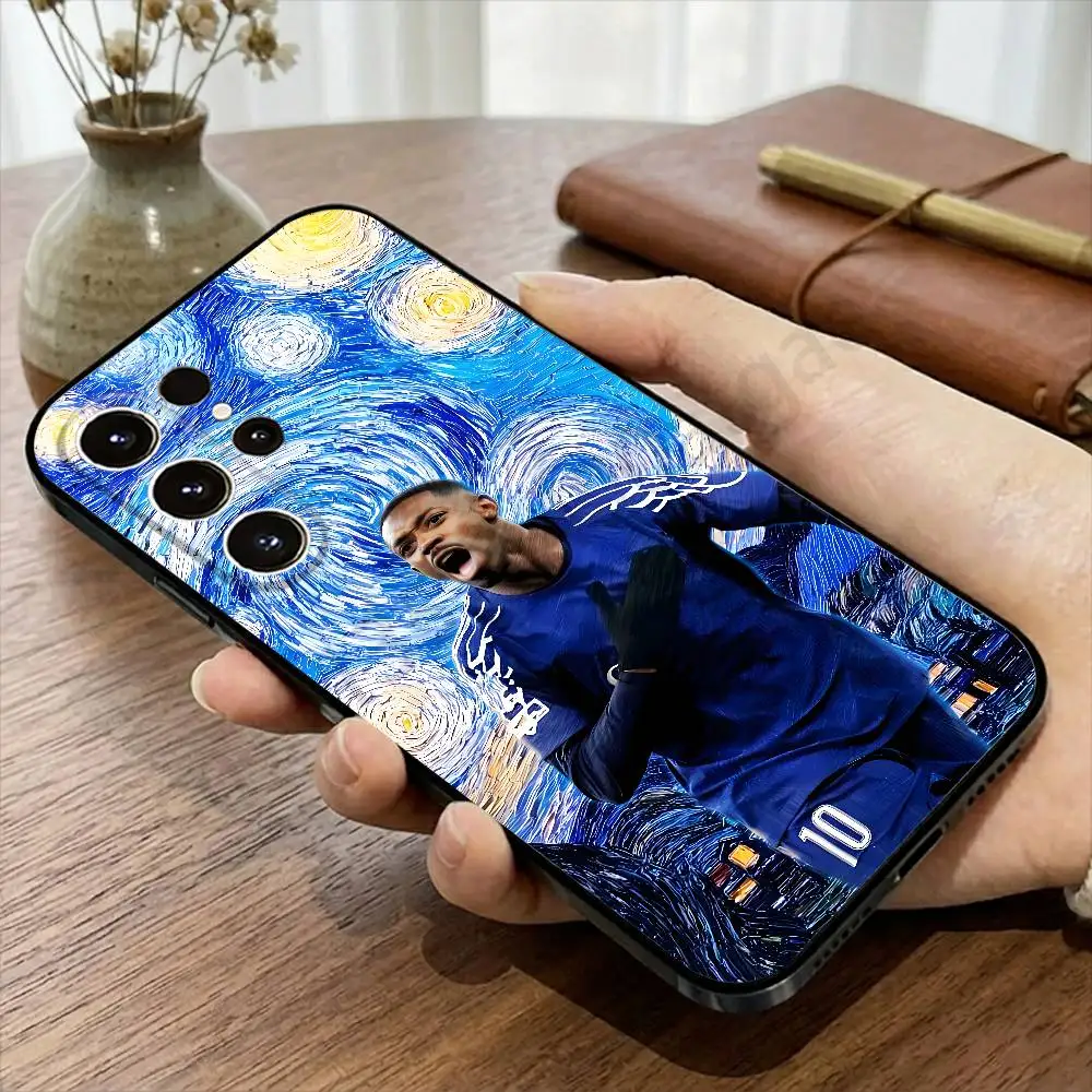 Фото Чехол для телефона Football 10 для Samsung S20, D-Dembele-S 21,22,23,24,25,26 Ultra, Plus, Lite, FE, черный мягкий чехол №3