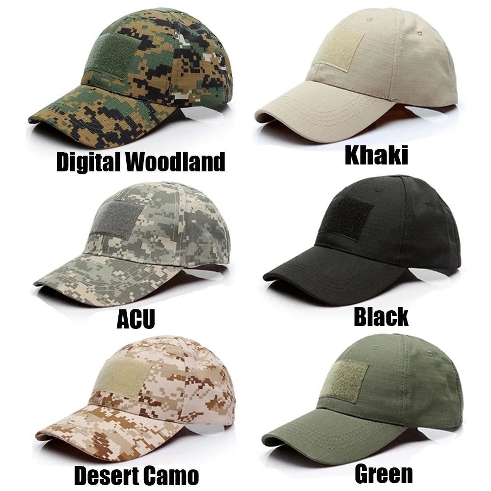 Summer Sunscreen Hat Camouflage Tactical Cap Military Army Hunting Camping Hiking Fishing Adjustable Camo Baseball Caps | Спорт и