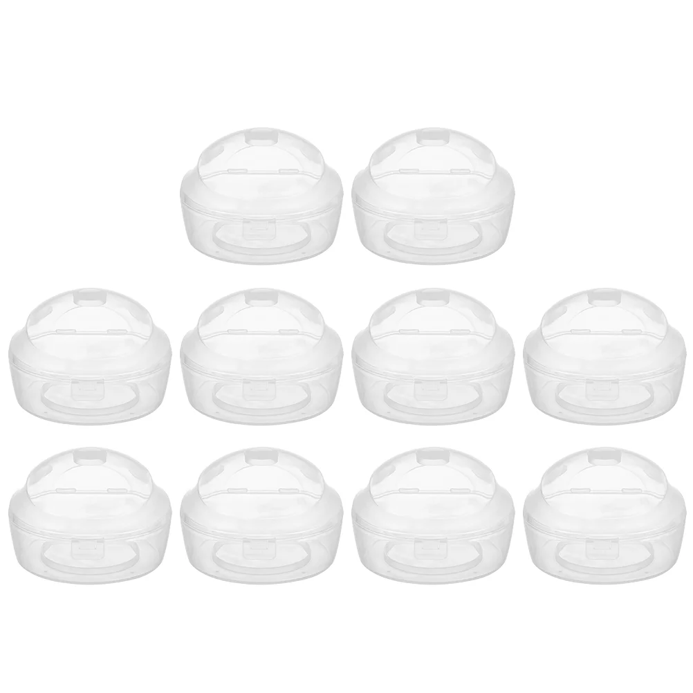

10pcs Pacifier Case Dust-proof Teether Box Infant Transparent Pacifier Holder