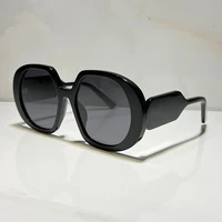 sunglasses for unisex special brand style anti ultraviolet retro plate oval full frame glasses random box