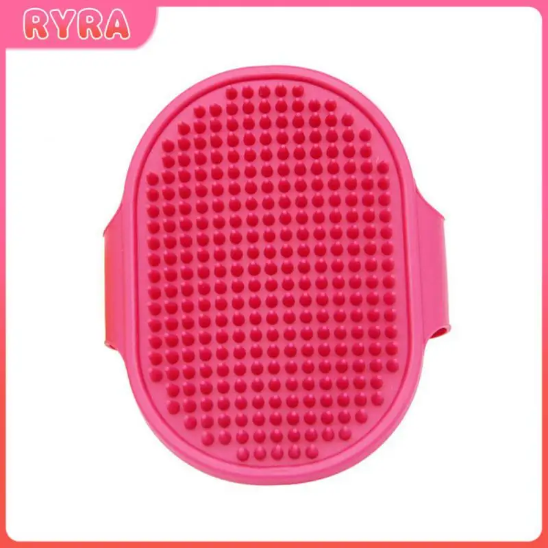 

Аккуратно расположенная гладкая Массажная щетка для собак ТПР материал щетина коническая расческа зубы также может дать массаж питомца