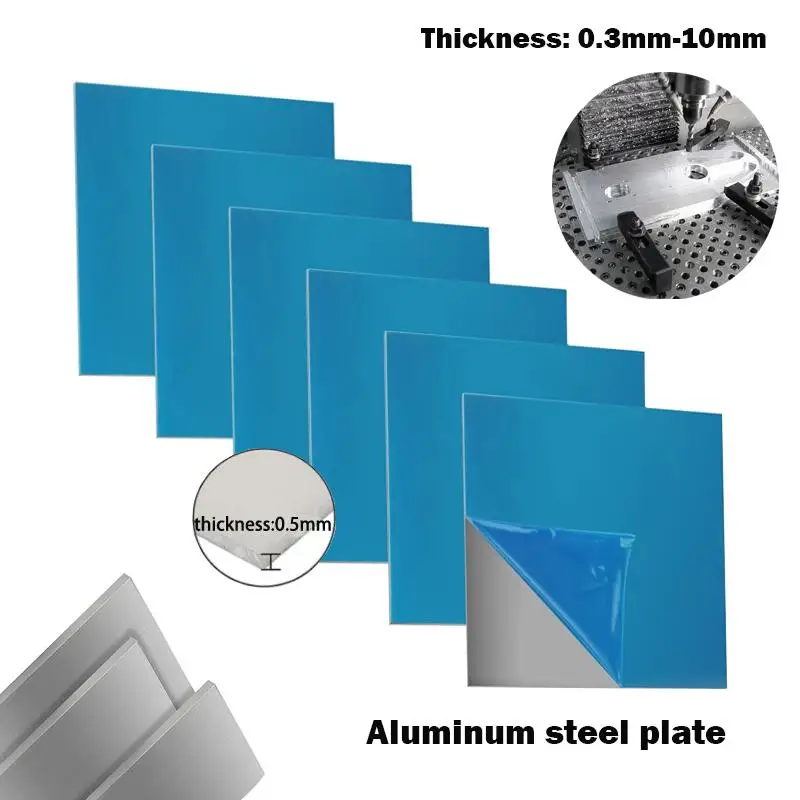 

1 шт., толщина 0,3-10 мм, алюминиевые листовые металлические пластины, покрытые защитной пленкой, термообработка, алюминиевая пластина для рукоделия