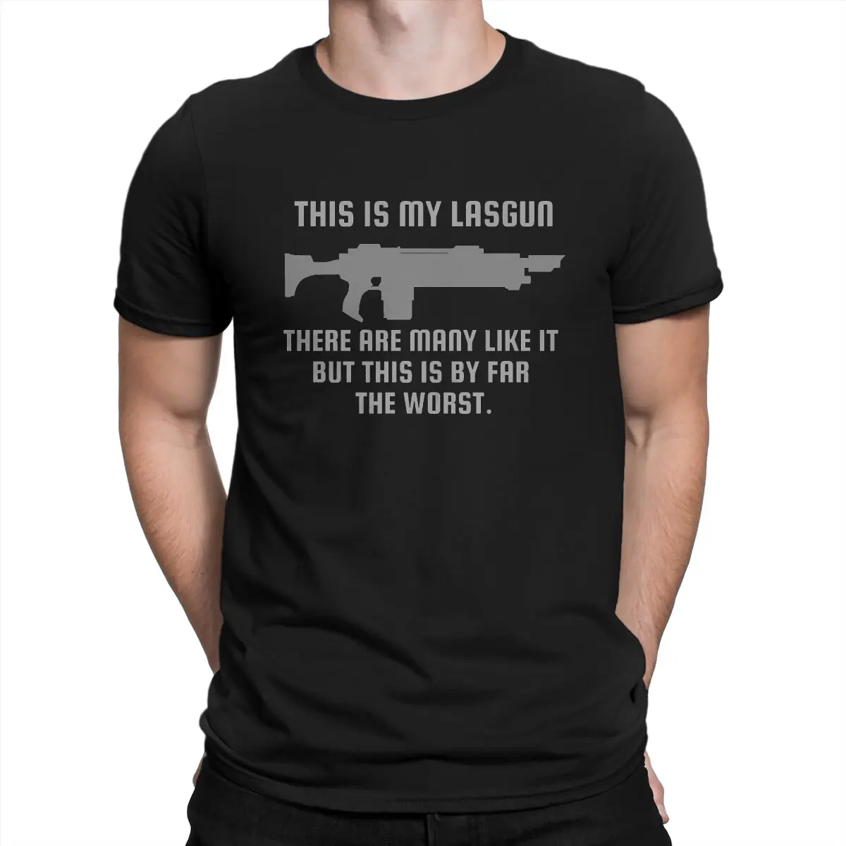 

Men's This Is My Lasgun There Are Many Like It TShirt Adeptus Mechanicus Game Pure Cotton Tops Amazing Short Sleeve O Neck Tees