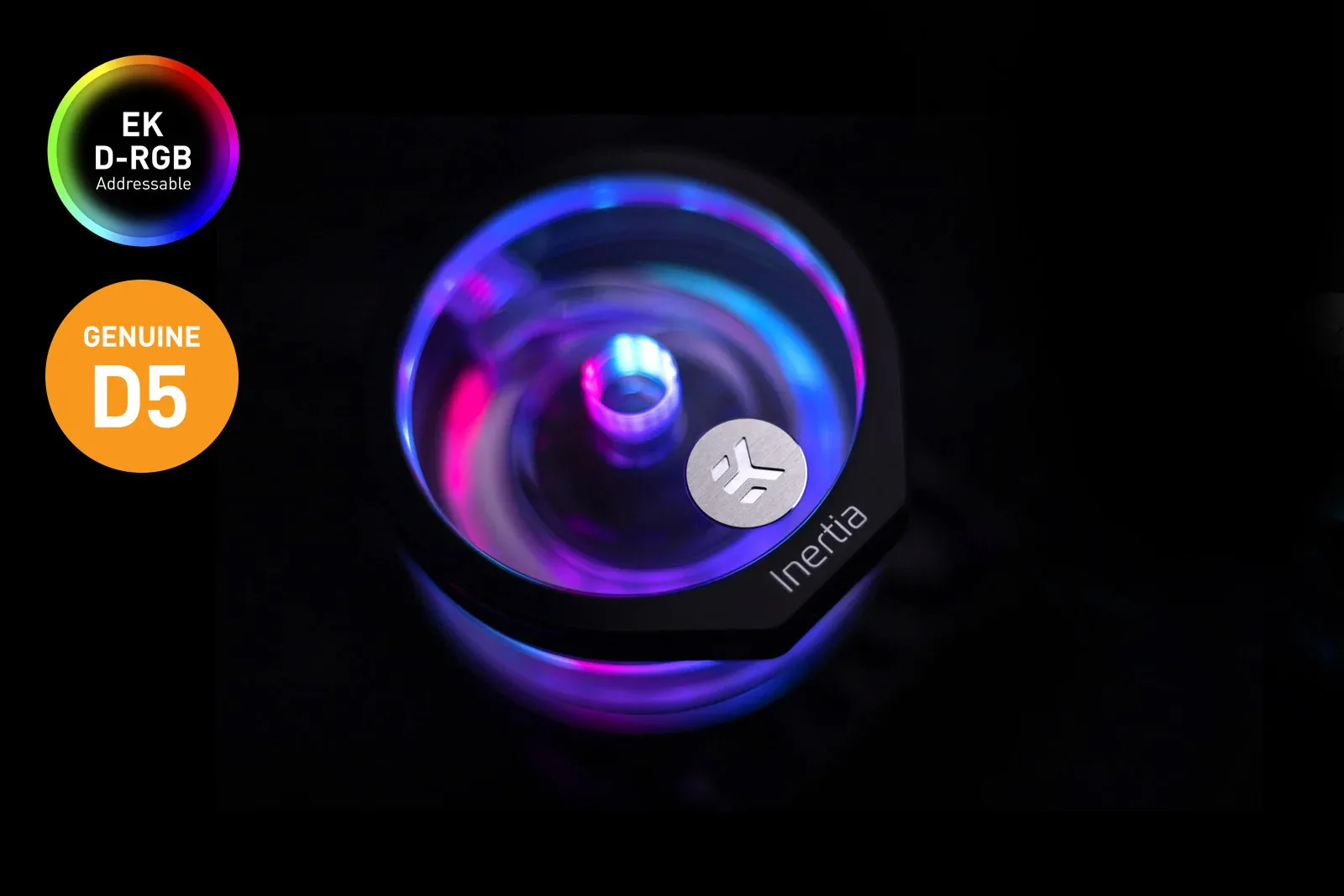 EK-Quantum Inertia D5 PWM D-RGB — специальный насос с водяным охлаждением Plexi / Acetal лампа 5 В