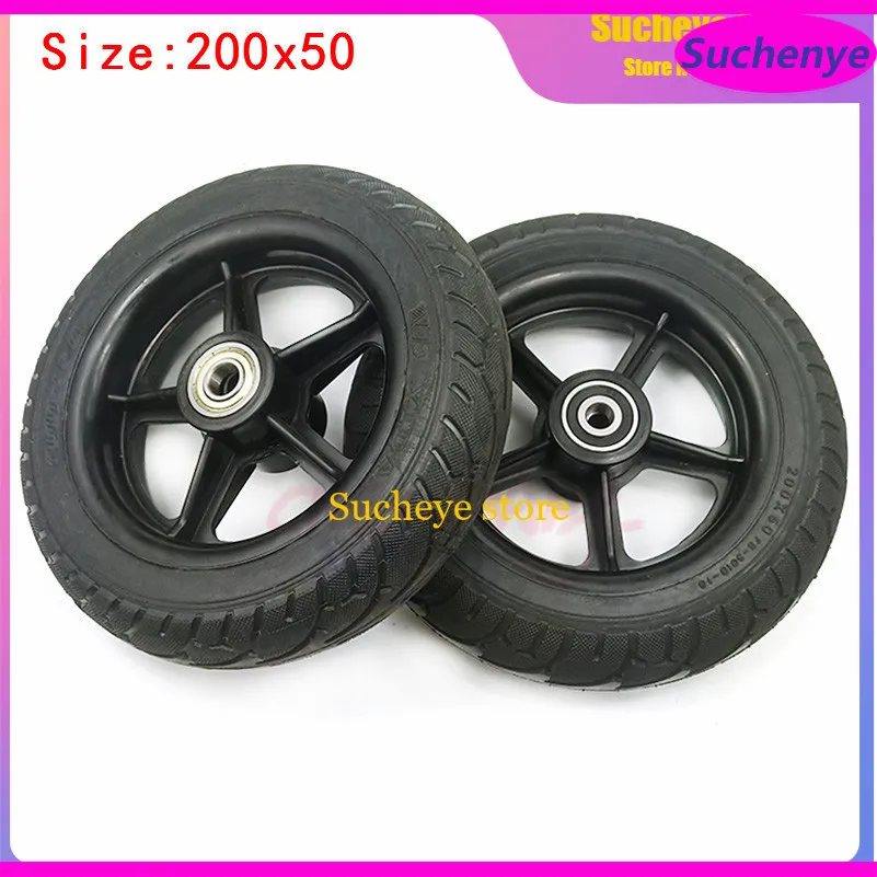 

Upgrade Wheels 200x50 Solid Tire Wheel 8 Inch Non-pneumatic Tyre Wheel Hub for Kugoo S1 S2 S3 C3 MINI Electric BIKE Air Wheel