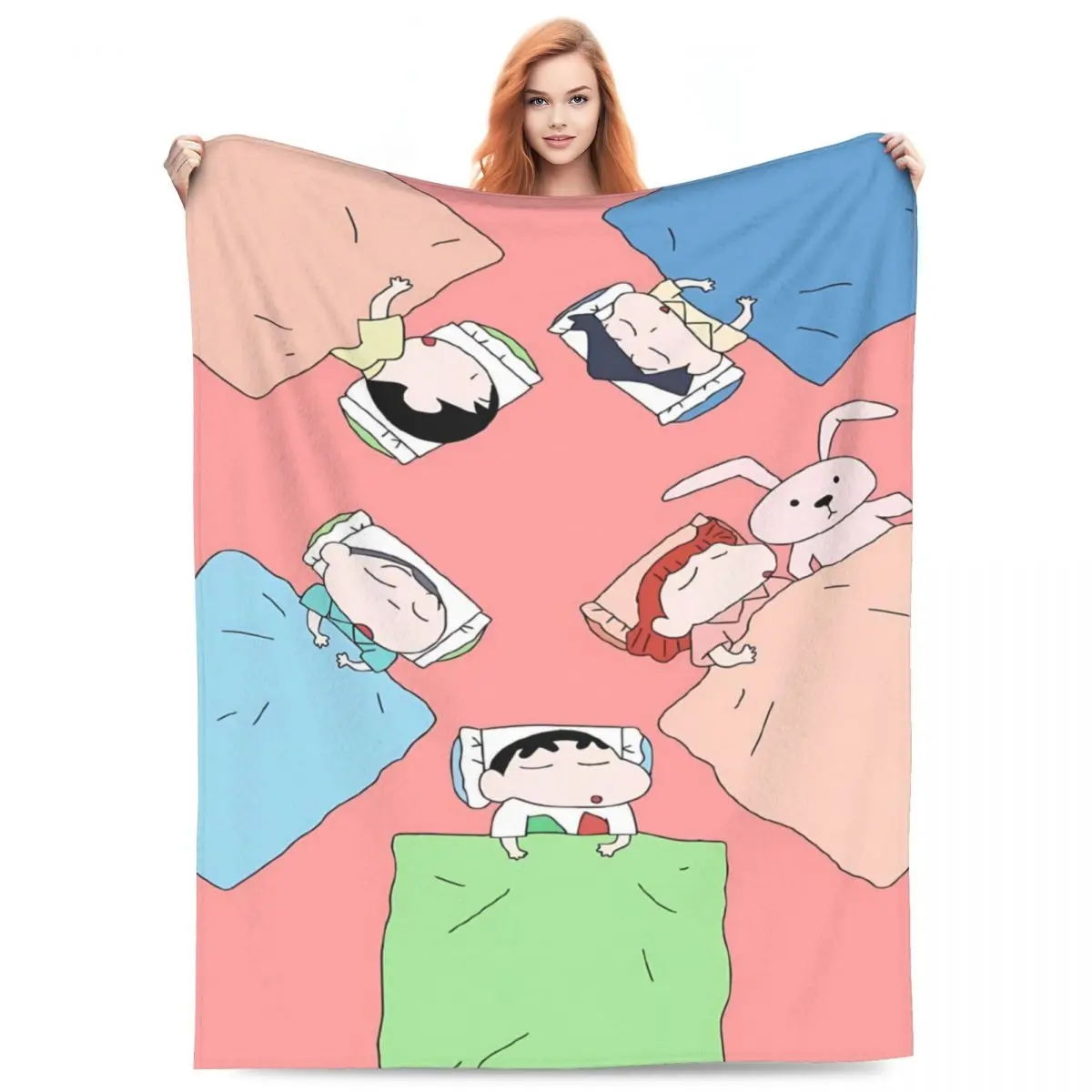 Мягкие одеяла Crayon-ShinS chanS плюшевое покрывало для путешествий с самолетом забавное