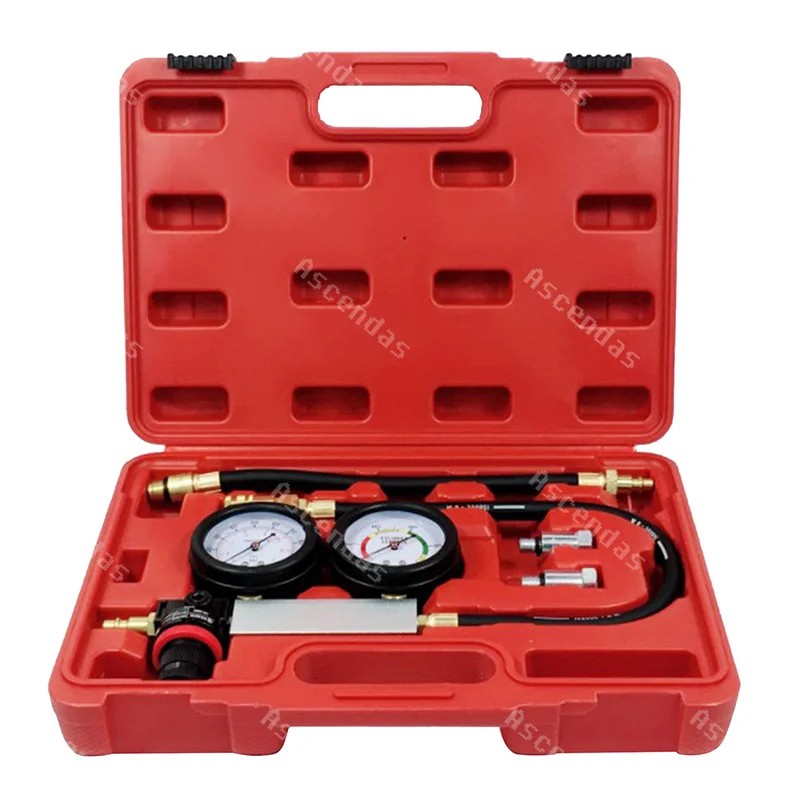 

Newest Auto Cylinder Leak Tester 0-100PSI Gasoline Engine Compression Leak Detector Diagnostic Tool Kit for Truck Trailer Auto R