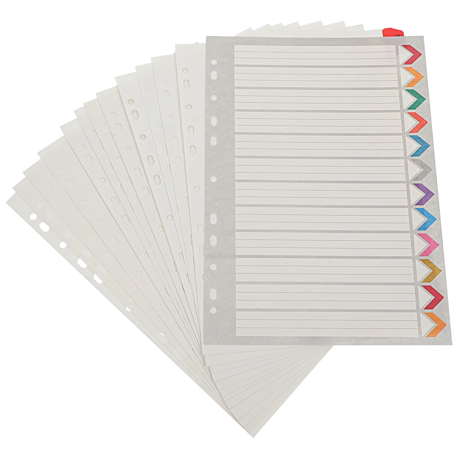 

Category Label Board Detachable Binder Dividers Convenient Notepad Notebook Index A4 Tabs Colorful Clips