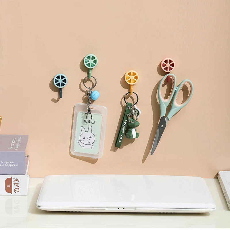 

20PCS Self Adhesive Wall Hook Strong Without Drilling Coat Bag Bathroom Door Kitchen Towel Hanger Hooks Home Storage Accessories