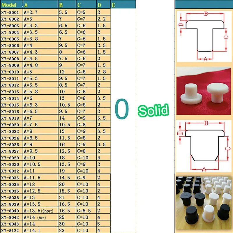 Круглые прочные Силиконовые Резиновые Уплотнительные заглушки для отверстий 2