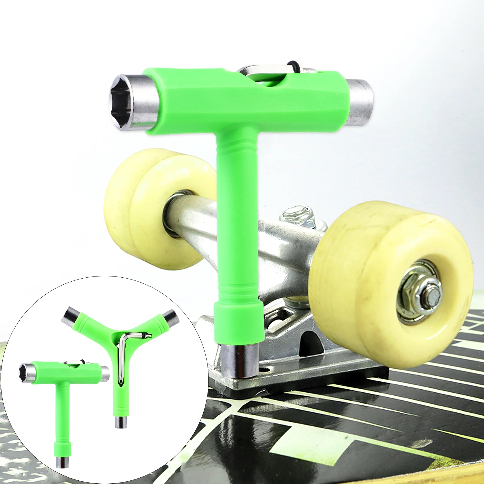 

2Pcs Skateboard Tool Practical Skateboard Screwdrivers All In Tool Skateboard Wrenches T/Y Screwdrivers for Skateboard
