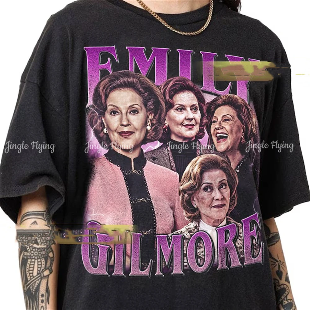 Винтажная футболка из чистого хлопка для девочек Эмили Гилмор подарок женщин и