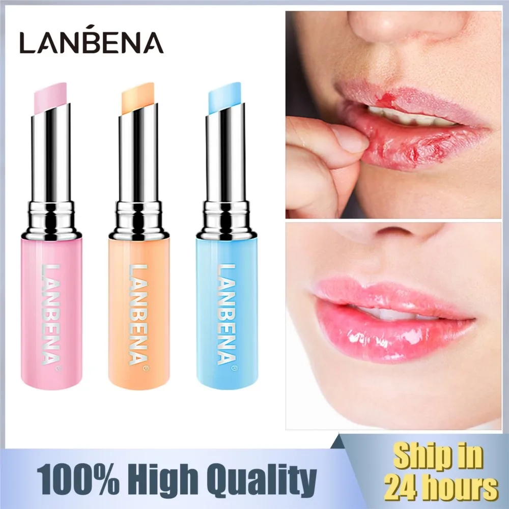 

LANBENA Hyaluronic Acid Lip Balm Lip Plumper Lips Moisturizing Reduce Fine Lines Relieve Dryness Protection Lip Gloss Lipstick