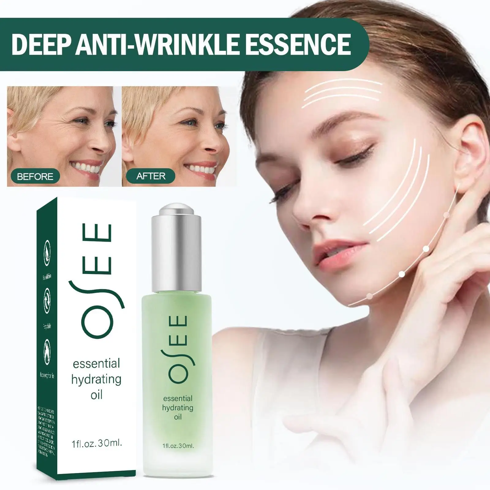 

Anti-Wrinkle Serum Hyaluronic Acid Vitamin C Reduces Fine Lines And Dark Circles Moisturizing Anti-Aging Skin Care Ser