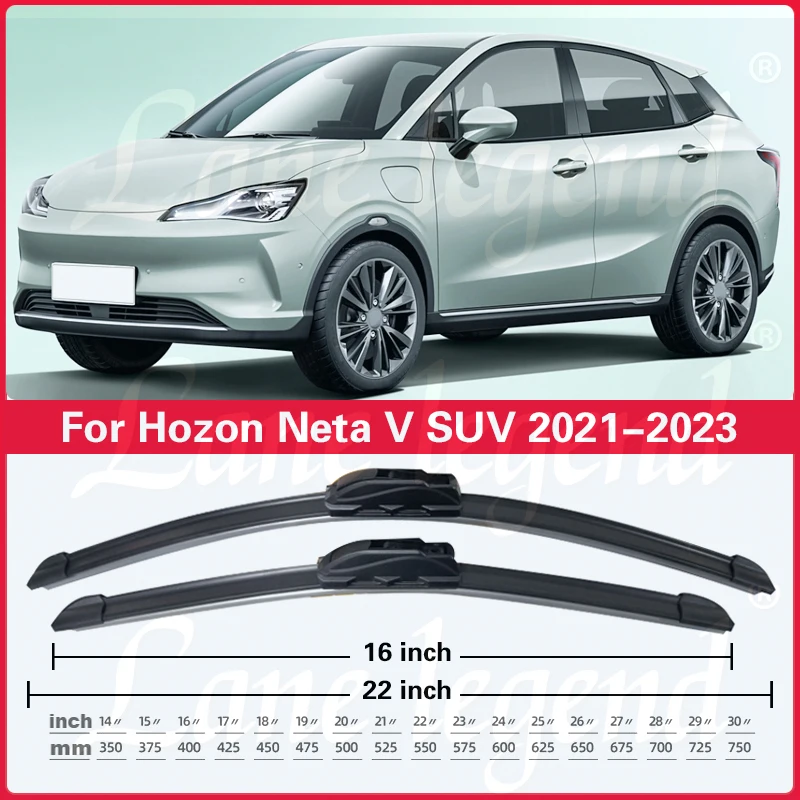 Щетки стеклоочистителя для Hozon Neta V SUV 2021 2022 2023 300 Lite 400 Pro 22 + 16 дюймов
