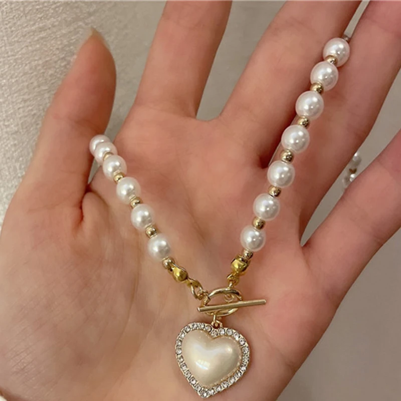 Новые модные ожерелья для женщин винтажное жемчужное ожерелье корейский