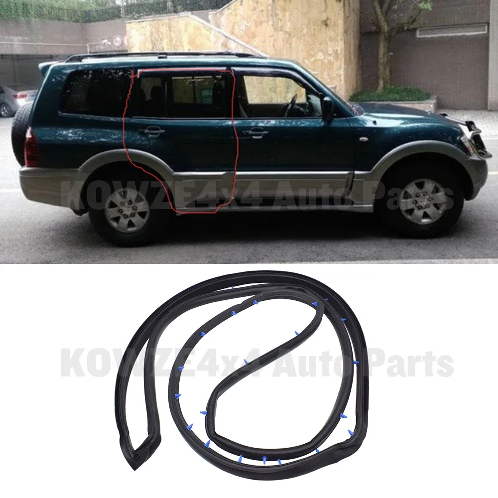 Резиновая уплотнительная лента двери для Mitsubishi Montero Pajero 3 4 MK3 MK4 V73 V75 V77 V78 V93 V97 V98