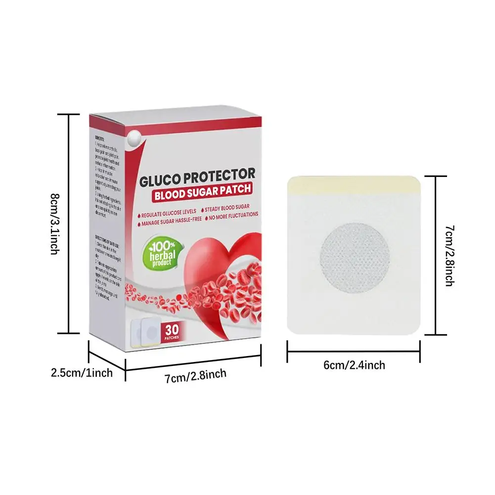 30 шт./коробка пластырь для снижения уровня сахара в крови