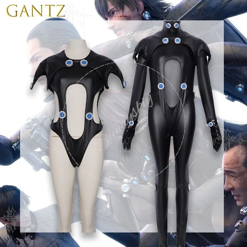 Фото Костюм для выступлений GANTZ Battle Jumpsuit на Хэллоуин, унисекс, двухмерный аниме-костюм для косплея, комплект с реквизитом на Хэллоуин №2