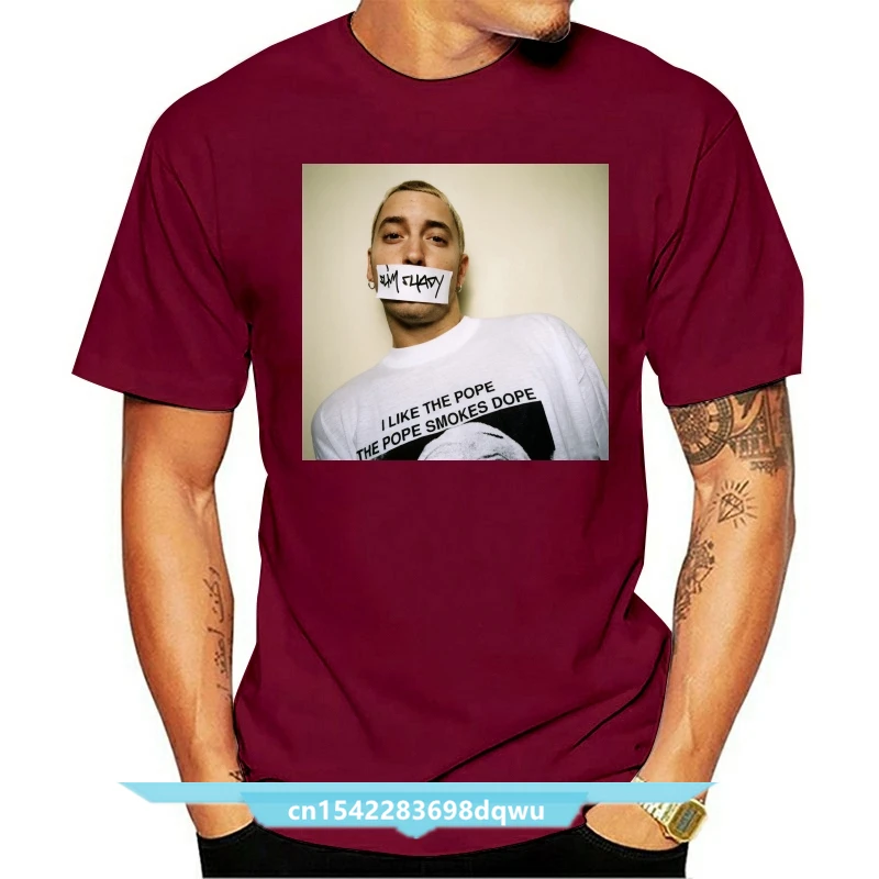 

Eminem The Pope Smokes Doped Man's T-Shirt
