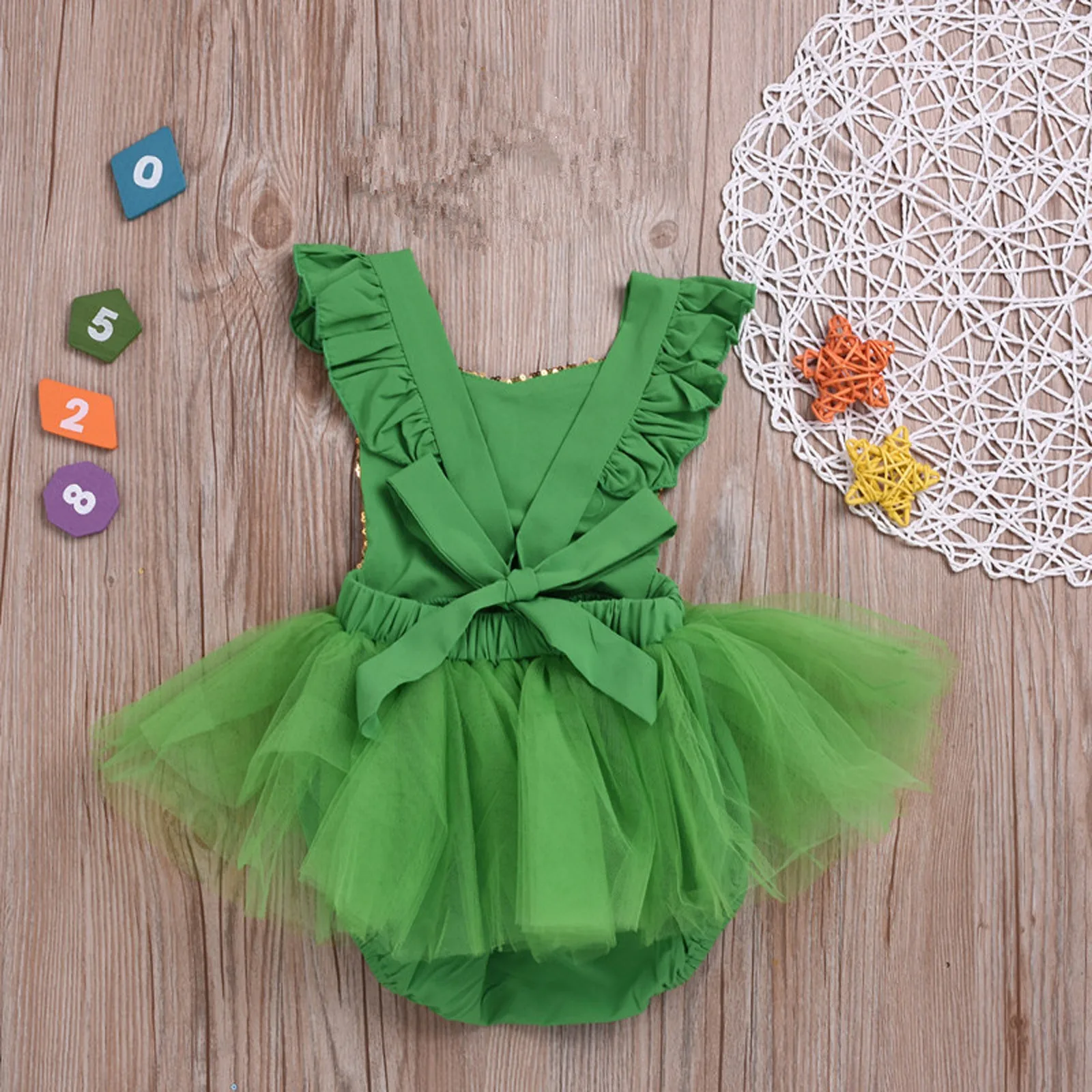 Одежда для новорожденных комбинезон на День Святого Патрика маленьких девочек с