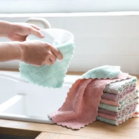 3pcs super absorbent microfiber kitchen dish cloth magic oil resistant cleaning tool household towel washing accessory