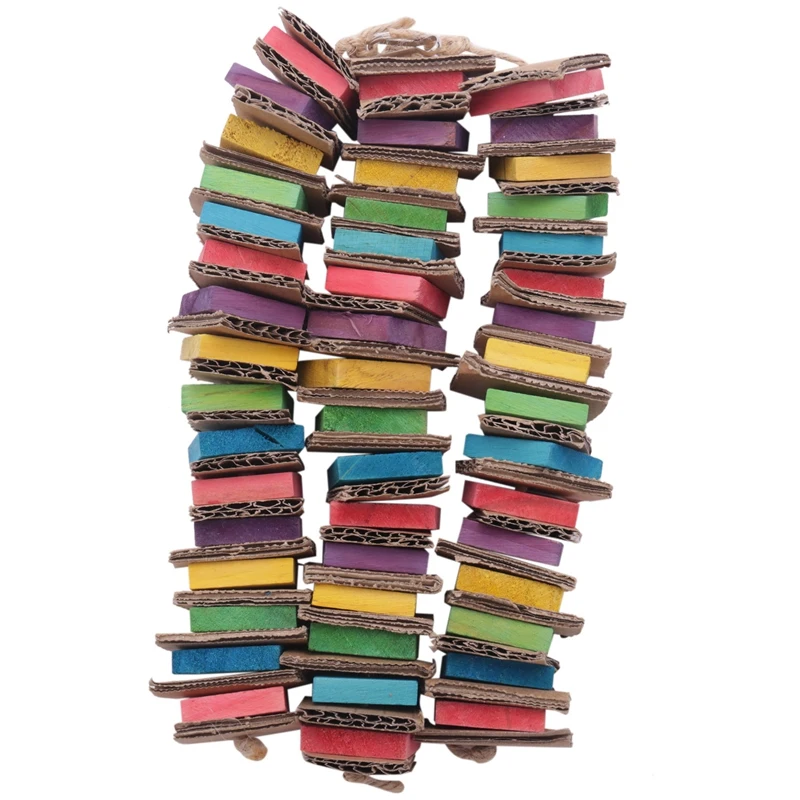 

Parrot Toys For Birds Cardboard Big Bird Toys African Grey Parrot Toys Natural Wooden Bird Cage Chewing Toy