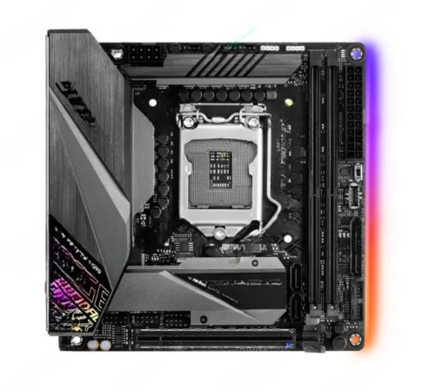 Материнская плата Z390 ROG STRIX Z390-I GAMING Mini-ITX LGA 1151 2 × DDR4 M.2 PCI-E 3 0 USB3.1 HDMI 90% новая