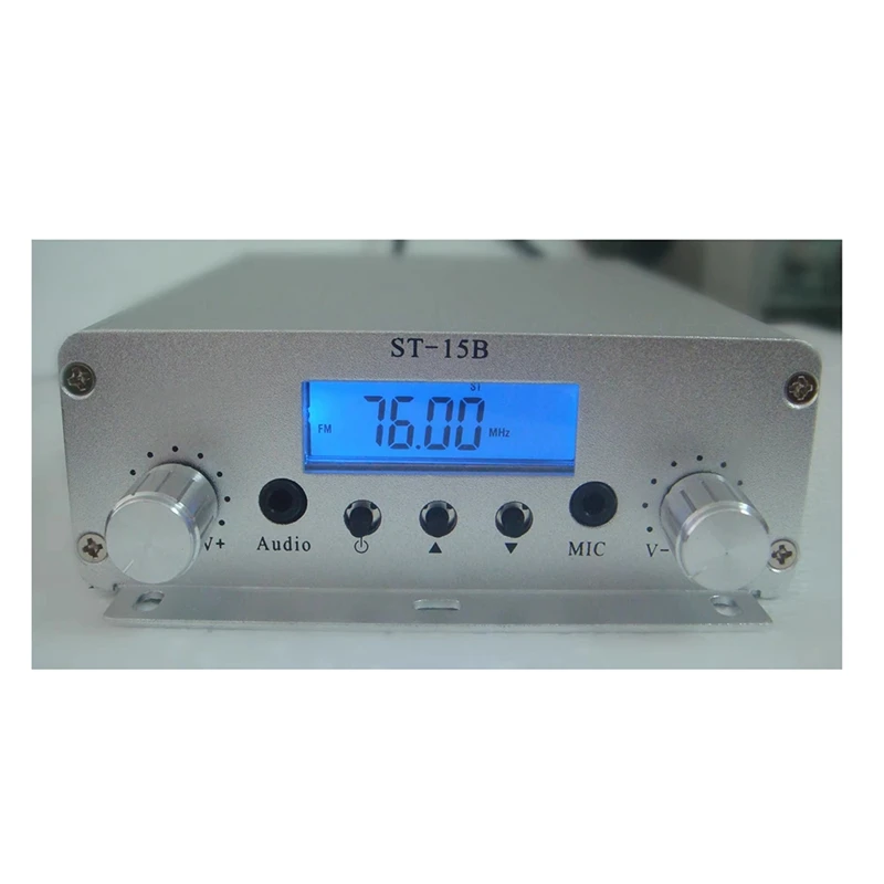 FM-передатчик стерео 15 Вт FM-радио 76-108 МГц BNC Многофункциональный удобный
