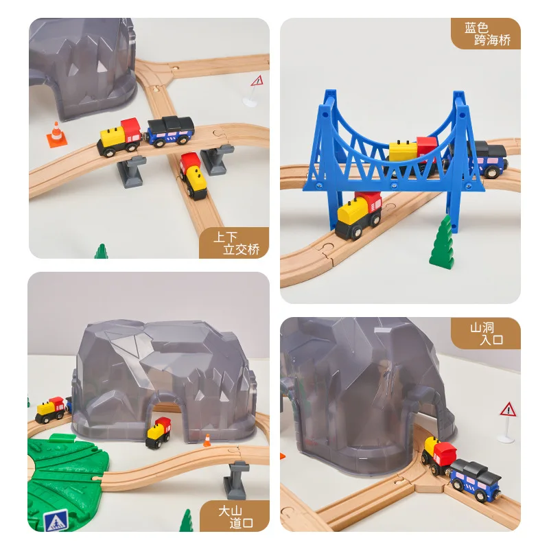 72 шт. деревянный ящик для хранения совместимый с деревянной дорожкой Pd39