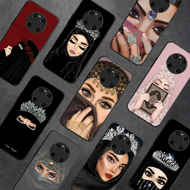 

Woman In Hijab Face Muslim Islamic Girl Phone Case For Y9 6 7 5 Prime Enjoy 7s 7 8 plus 7a 9e 9plus 8E Lite Psmart Shell