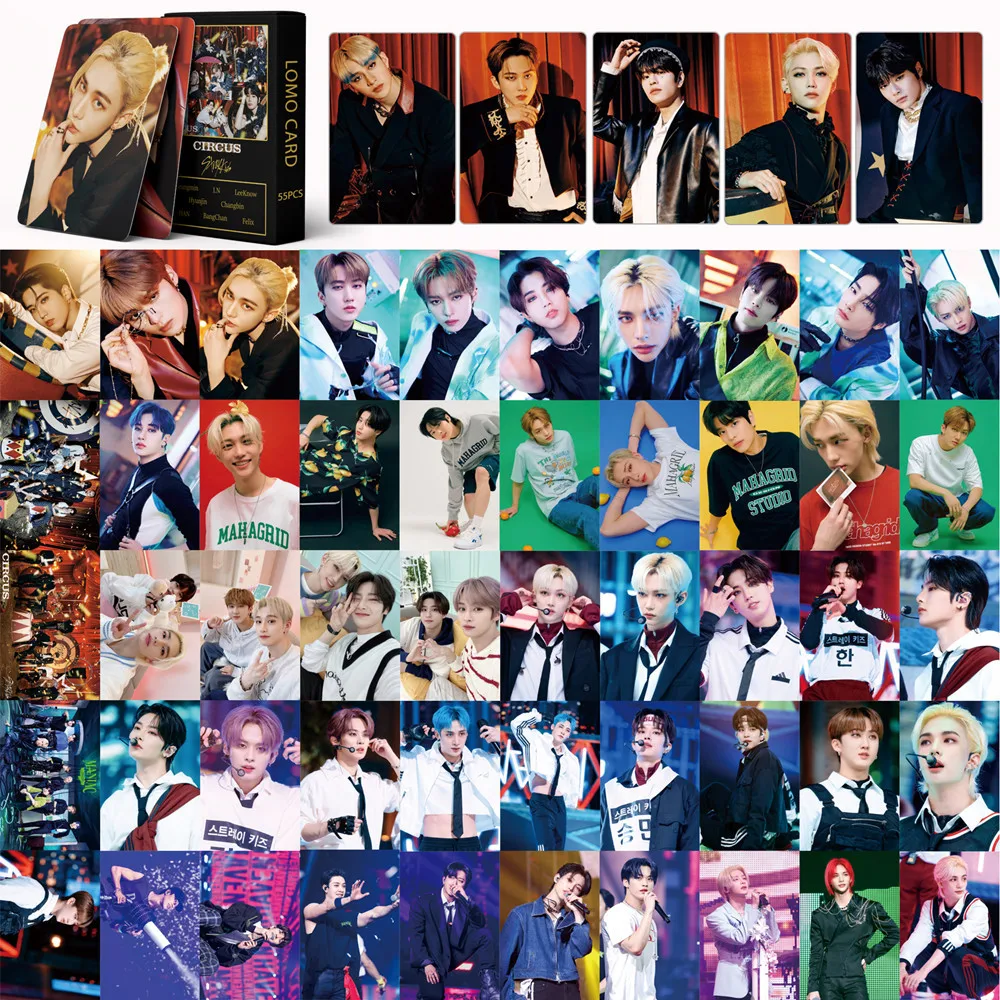 

55pcs/box Kpop Stray Kids LOMO Card Photocard Postcard Korean Star Photo Card (Comprehensive link Continuous Update)