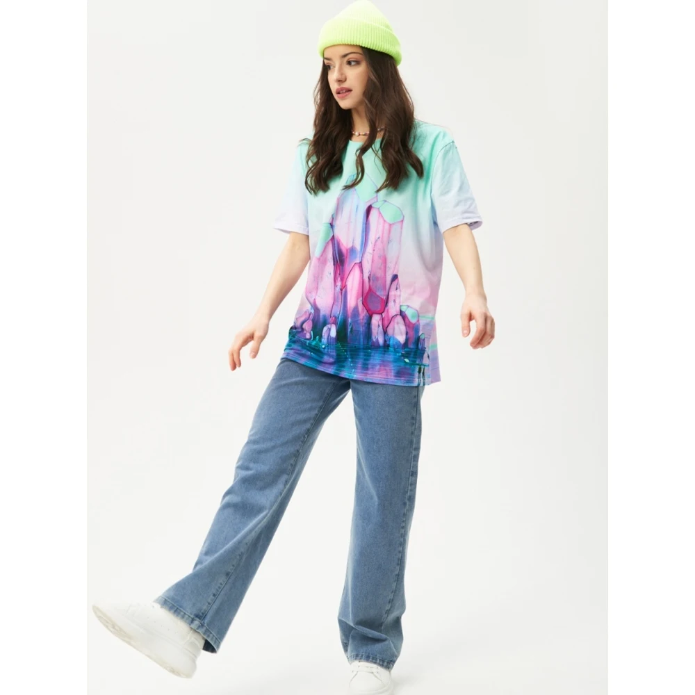 Футболка женская React WT072r небесно - голубой хлопок 100% |