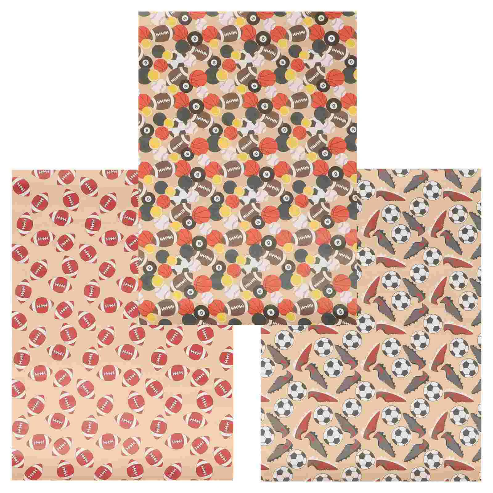 

Paper Wrapping Gift Birthday Wrap Fun Christmas Party Cup Worlds Soccer Kraft Recycled Happy Footballdecorations