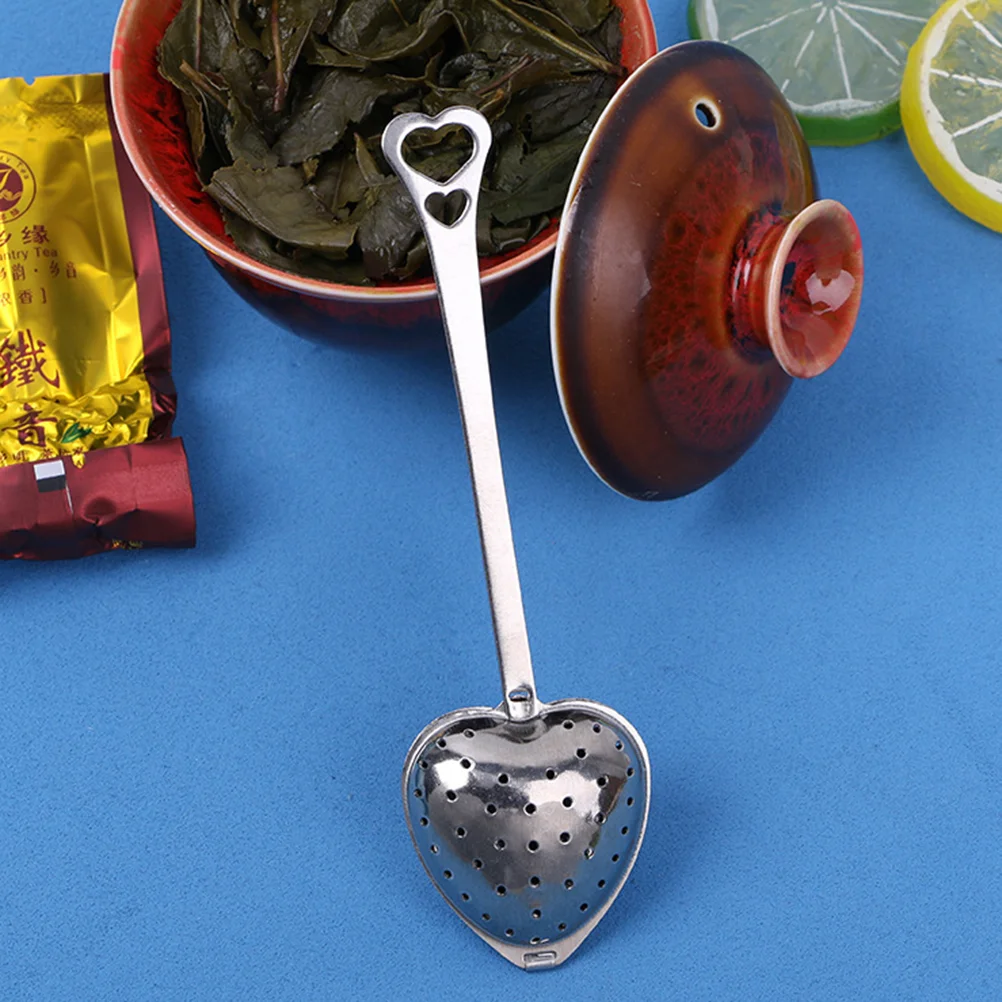 

Tea Loose Infuser Strainer Steel Mesh Steeper Stainless Filter Leaf Fine Coffee Diffuser Strainers Infusers Heart Shaped Snap