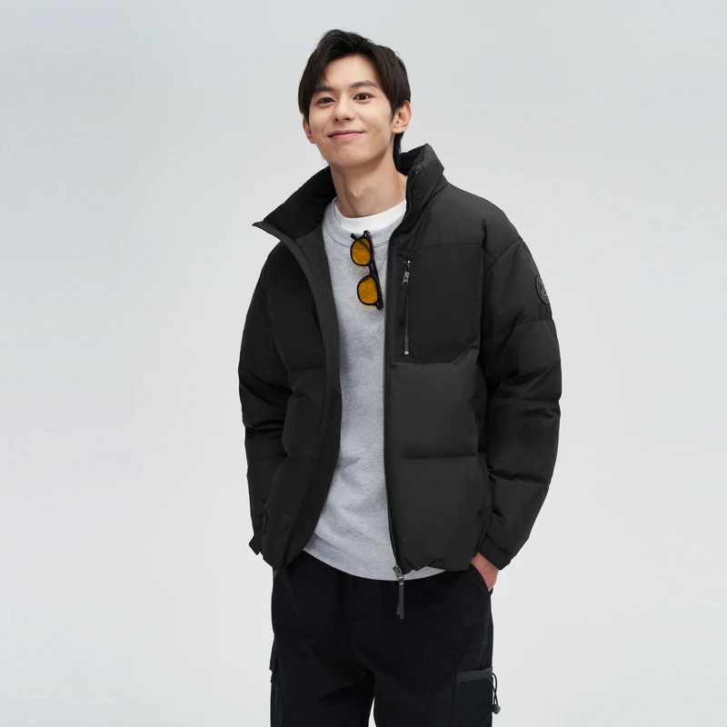 Мужской зимний пуховик BOSIDENG антистатический антибактериальный устойчивый к