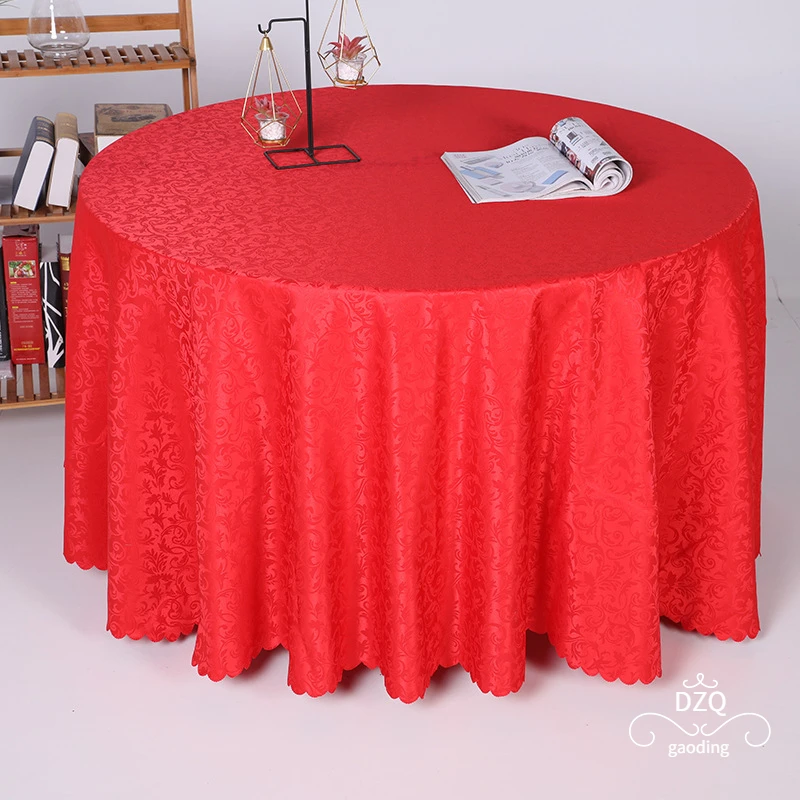 

Feather tablecloth hook flower household wedding restaurant restaurant solid color round table tablecloth decoration