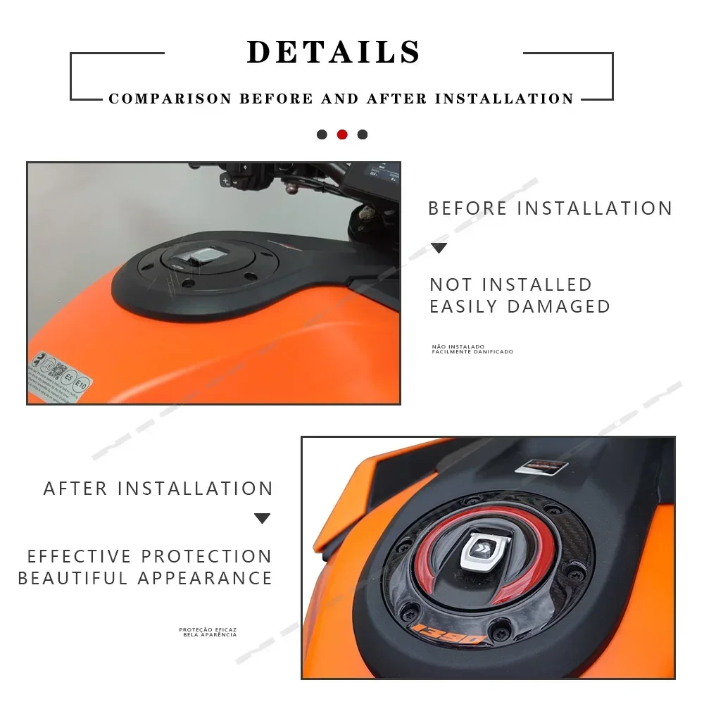 3D Резиновая Защитная Наклейка на бак мотоцикла для 1390 Super Duke R 2024 новая