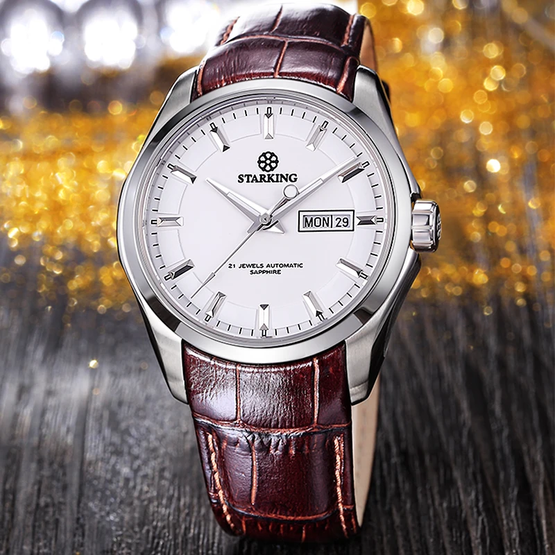 Мужские водонепроницаемые часы с ремешком из нержавеющей стали длина 50 м