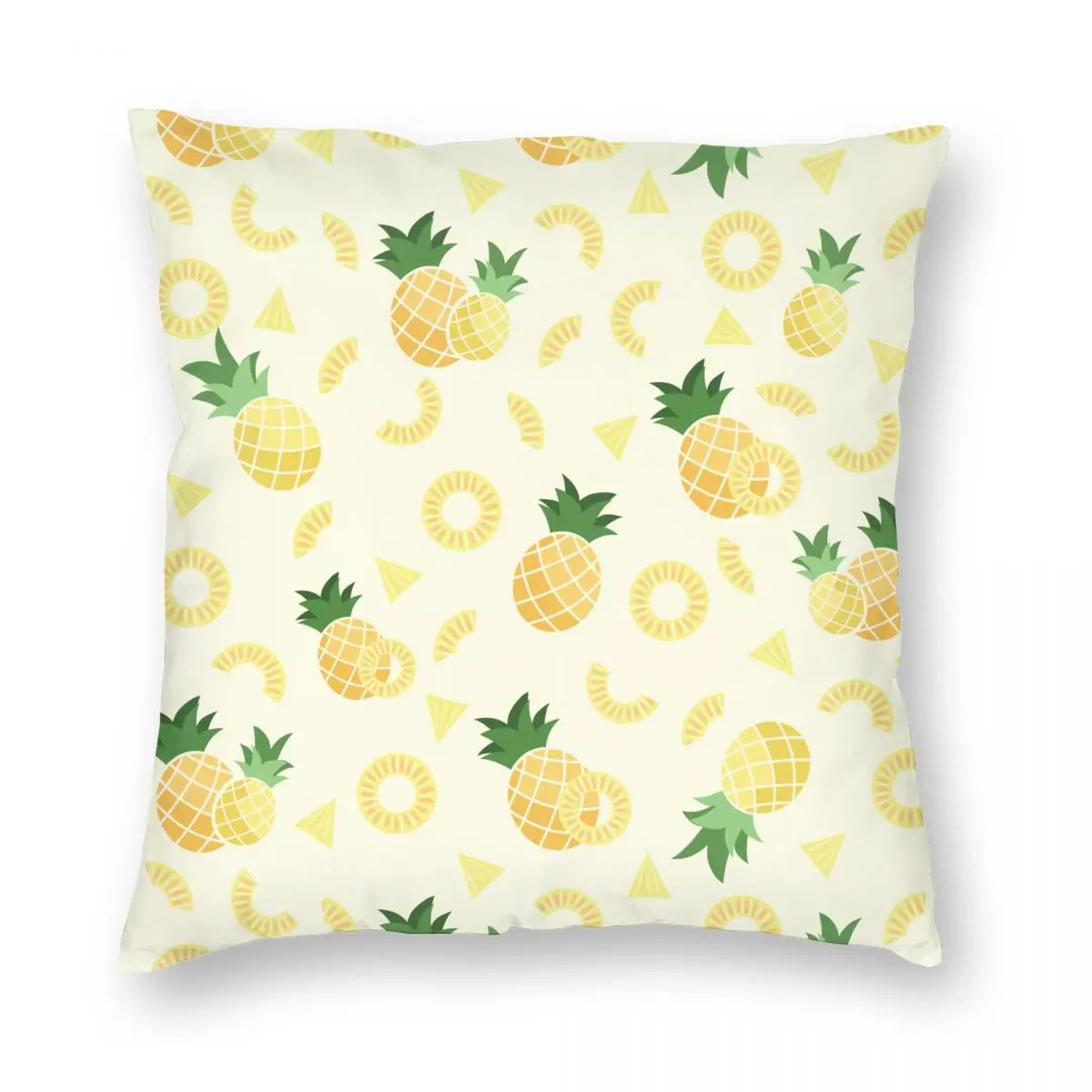 

Pineapple Summer Fruits Pillowcase Printed Fabric Cushion Cover Decorations Throw Pillow Case Cover Car Square 18''