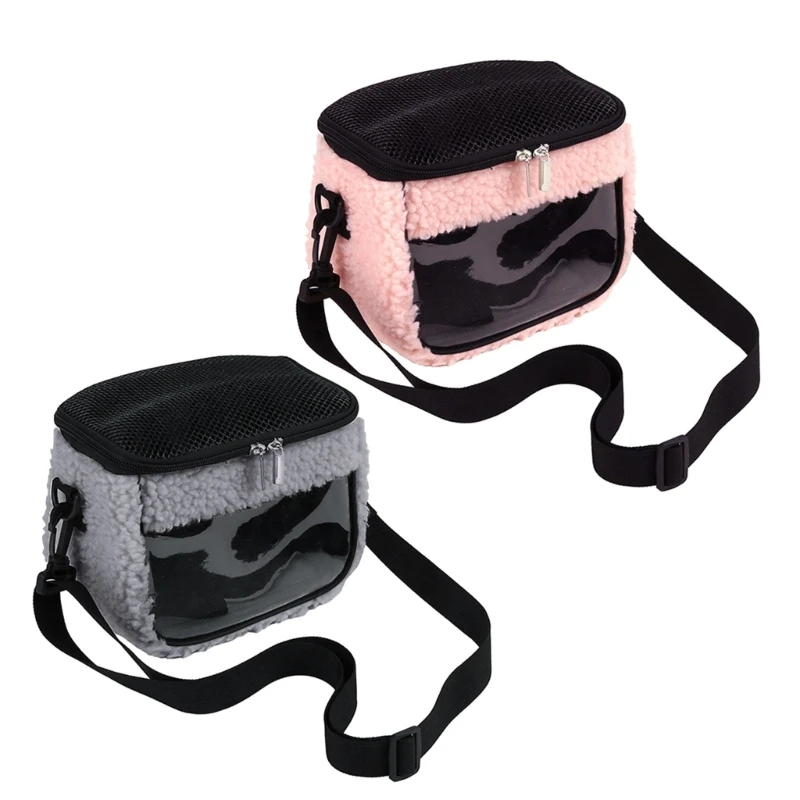 

Hamster Travel Bag Pouch Portable Small Pet Breathable Cage for Squirrel