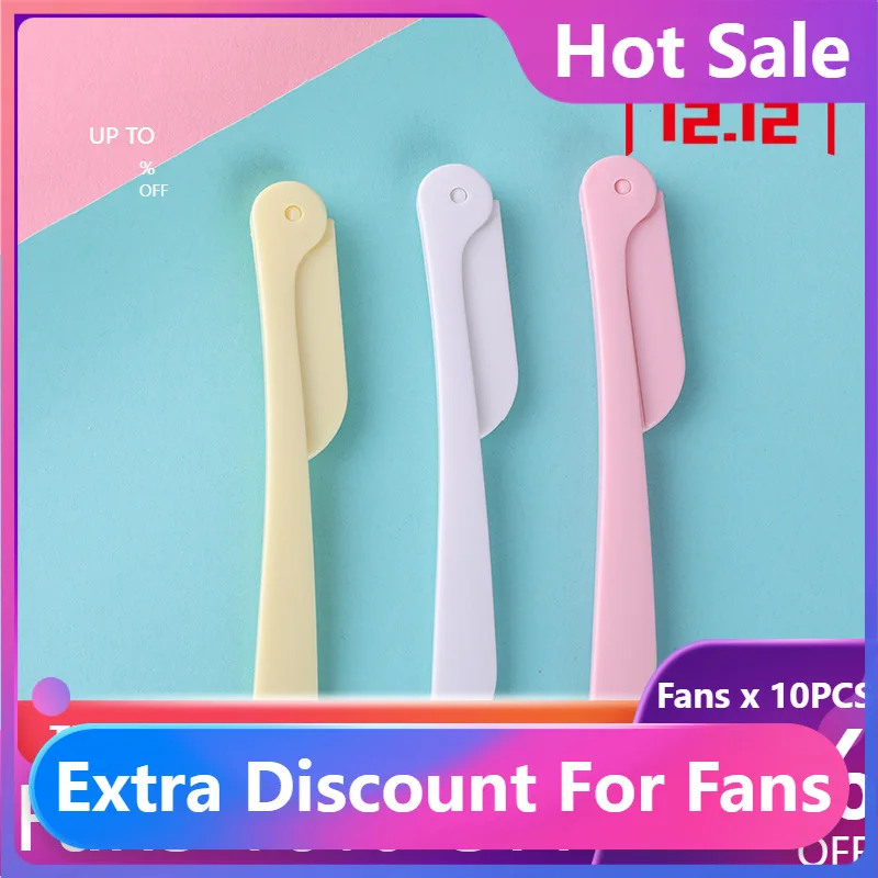 

Горячая Распродажа портативный триммер для бровей, косметические ножницы для соскабливания бровей, Женская бритва для лица, бровей, инстру...