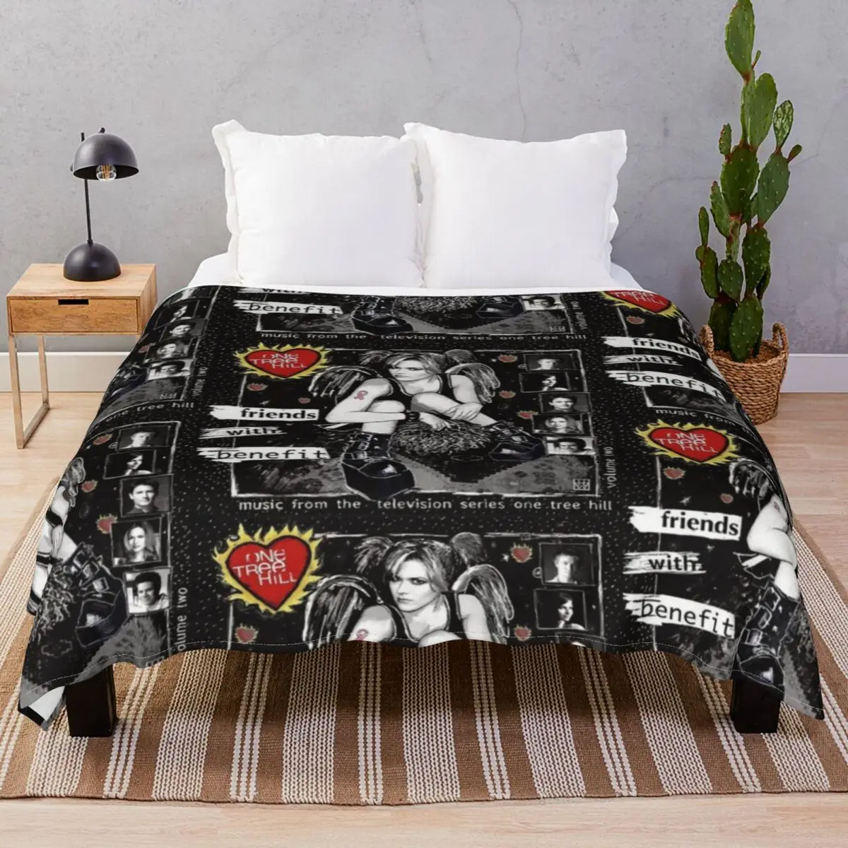 One Tree Hill Friends With Benefit Blankets Fleece Autumn Ultra-Soft Throw Blanket for Bedding Sofa Camp Office