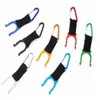 new aluminum carabiner drink water bottle buckle hook holder clip camping hiking key chain outdoor tools hand free random color